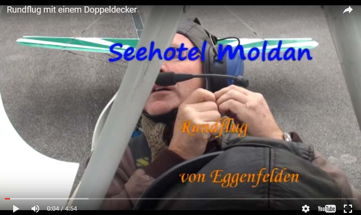 Video-Rundflug-Doppeldecker Seehotel Moldan